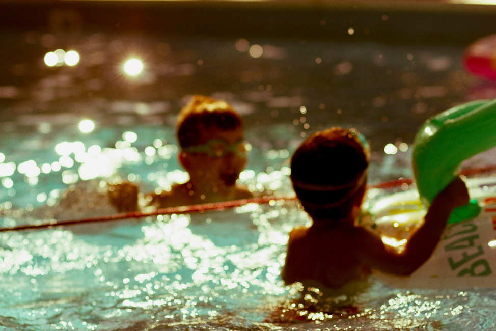Child enjoying swim benefits in Vancouver pool