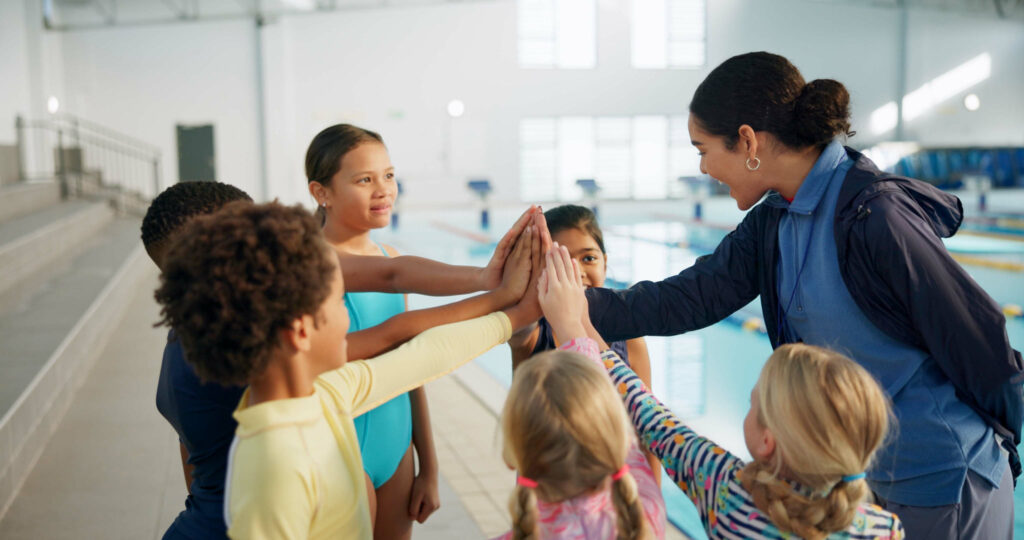 Community event at swim school in Vancouver